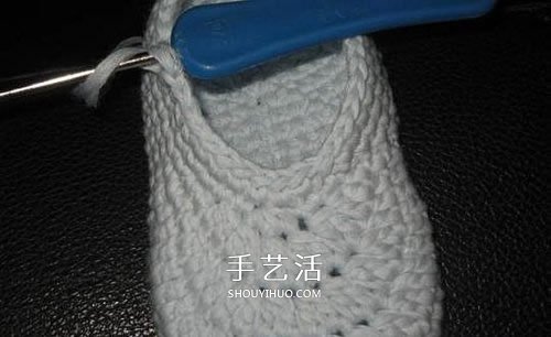 宝宝保暖毛线鞋的编法 手工编织婴儿鞋图解(图36)