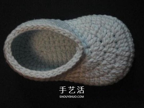 宝宝保暖毛线鞋的编法 手工编织婴儿鞋图解(图41)