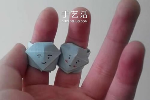爱心钻石戒指的折法步骤图 还能折可爱情侣款 - 诺云双维造物网