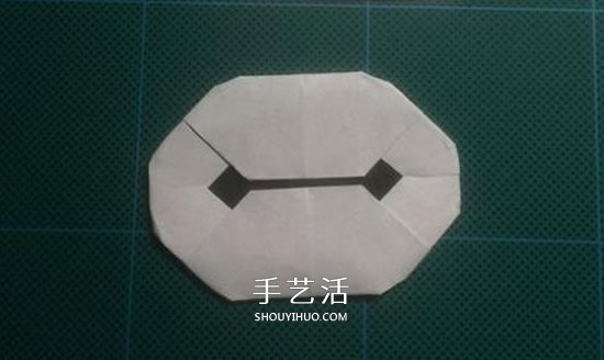儿童手工折纸大白图解 简单又可爱大白的折法(图7)