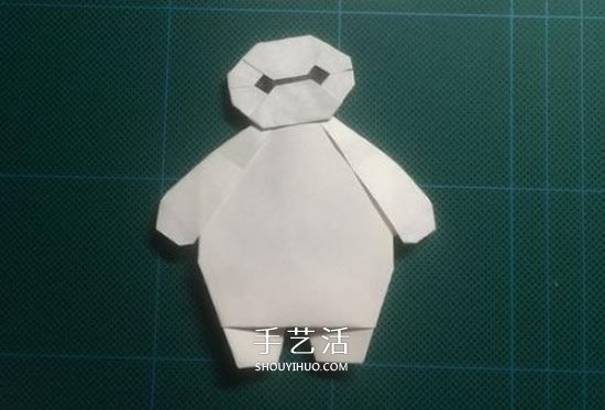 儿童手工折纸大白图解 简单又可爱大白的折法(图21)