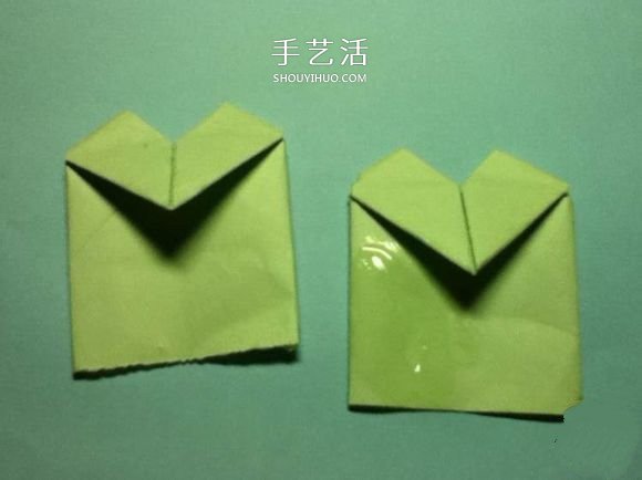 折叠四个爱心 组合成代表幸运的四叶草图解(图16) 折叠四个爱心 组合成代表幸运的四叶草图解(图16)