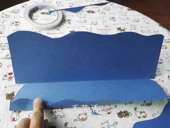 儿童简单纸玩具制作 可以控制海豚游来游去(图6) 儿童简单纸玩具制作 可以控制海豚游来游去(图6)