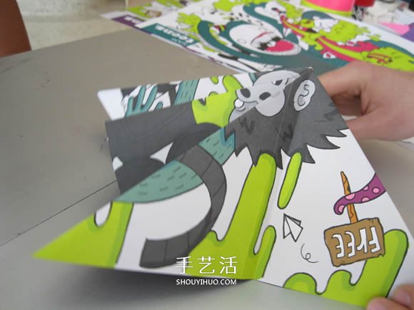 简单纸伞的制作方法图解 可以打开收起!(图4) 简单纸伞的制作方法图解 可以打开收起!(图4)