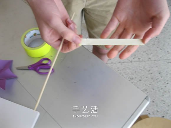 简单纸伞的制作方法图解 可以打开收起!(图8) 简单纸伞的制作方法图解 可以打开收起!(图8)