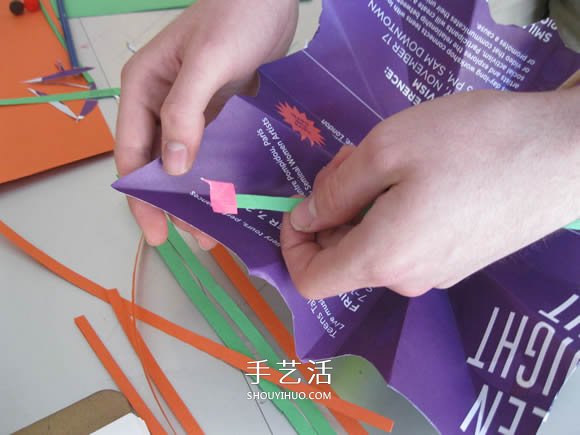 简单纸伞的制作方法图解 可以打开收起!(图11) 简单纸伞的制作方法图解 可以打开收起!(图11)