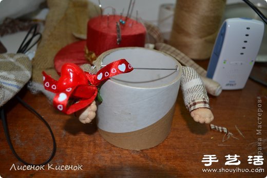 透明胶桶变废为宝手工DIY小矮人玩偶/人偶(图10)