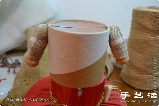 透明胶桶变废为宝手工DIY小矮人玩偶/人偶(图9)