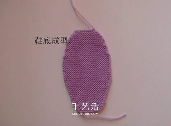 高鞋筒宝宝鞋子的织法 棒针编织婴儿保暖毛线鞋(图9) 高鞋筒宝宝鞋子的织法 棒针编织婴儿保暖毛线鞋(图9)