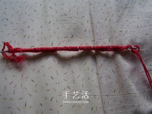 用棒针平针手工编织保暖拖鞋的方法图解(图4) 用棒针平针手工编织保暖拖鞋的方法图解(图4)