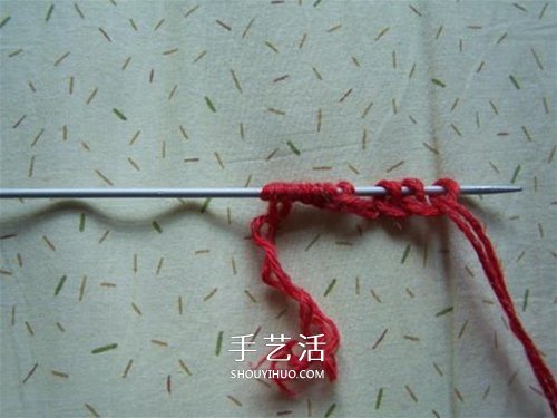 用棒针平针手工编织保暖拖鞋的方法图解(图3) 用棒针平针手工编织保暖拖鞋的方法图解(图3)