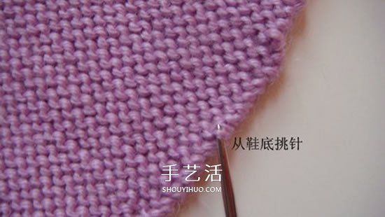 高鞋筒宝宝鞋子的织法 棒针编织婴儿保暖毛线鞋(图11) 高鞋筒宝宝鞋子的织法 棒针编织婴儿保暖毛线鞋(图11)