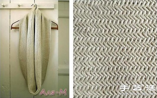 自己动手针织大气时尚的爱心围脖 - 诺云双维造物网