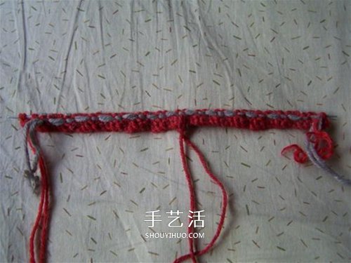 用棒针平针手工编织保暖拖鞋的方法图解(图14) 用棒针平针手工编织保暖拖鞋的方法图解(图14)