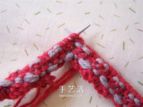 用棒针平针手工编织保暖拖鞋的方法图解(图19) 用棒针平针手工编织保暖拖鞋的方法图解(图19)