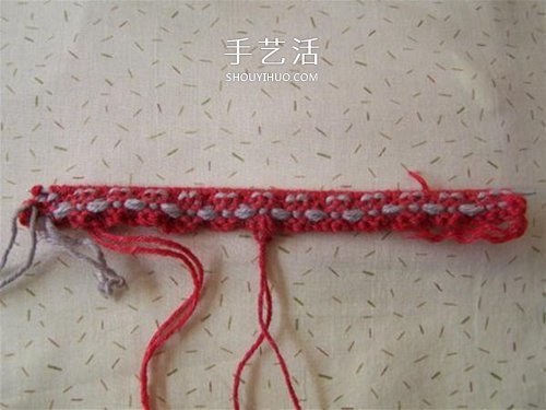 用棒针平针手工编织保暖拖鞋的方法图解(图20) 用棒针平针手工编织保暖拖鞋的方法图解(图20)
