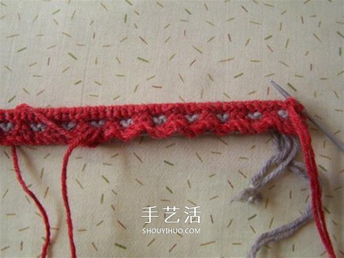 用棒针平针手工编织保暖拖鞋的方法图解(图21) 用棒针平针手工编织保暖拖鞋的方法图解(图21)