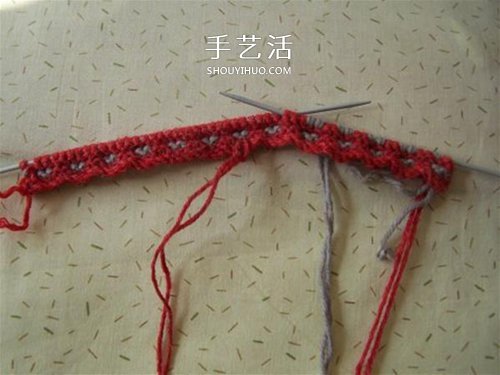 用棒针平针手工编织保暖拖鞋的方法图解(图22) 用棒针平针手工编织保暖拖鞋的方法图解(图22)