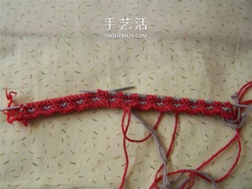 用棒针平针手工编织保暖拖鞋的方法图解(图23) 用棒针平针手工编织保暖拖鞋的方法图解(图23)