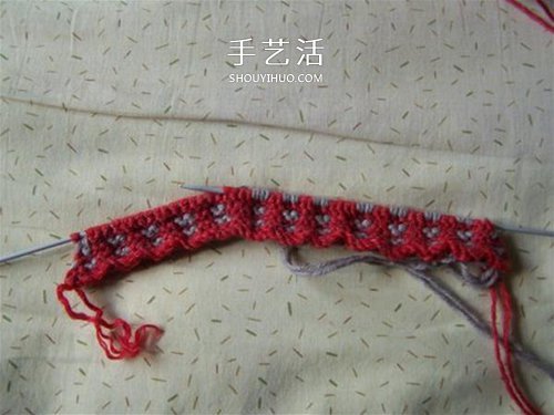 用棒针平针手工编织保暖拖鞋的方法图解(图26) 用棒针平针手工编织保暖拖鞋的方法图解(图26)