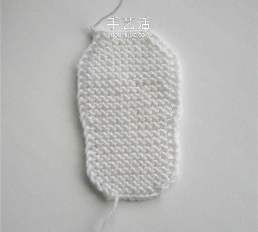 女宝宝保暖毛线鞋编织图解 带扣带和花朵装饰(图4) 女宝宝保暖毛线鞋编织图解 带扣带和花朵装饰(图4)