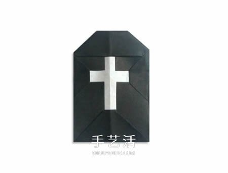 清明节简单折纸墓碑 儿童折坟墓的折法图解 - 诺云双维造物网