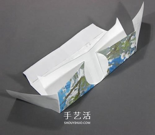 折纸皮夹钱包的教程 带卡包功能纸钱包的折法(图8)