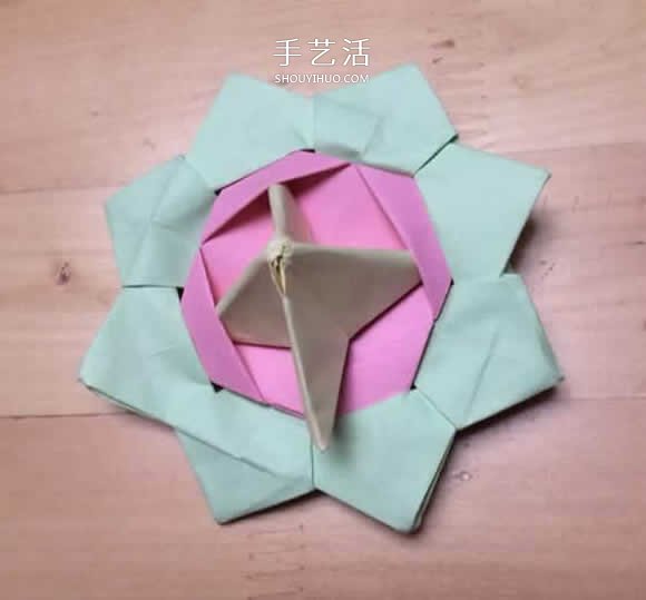 旋转纸陀螺怎么折图解 简单花型陀螺折纸教程(图34) 旋转纸陀螺怎么折图解 简单花型陀螺折纸教程(图34)