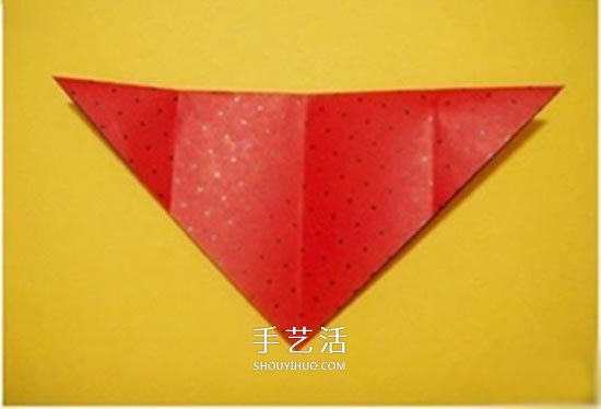 儿童折纸草莓的教程 简单草莓怎么折图解(图5)