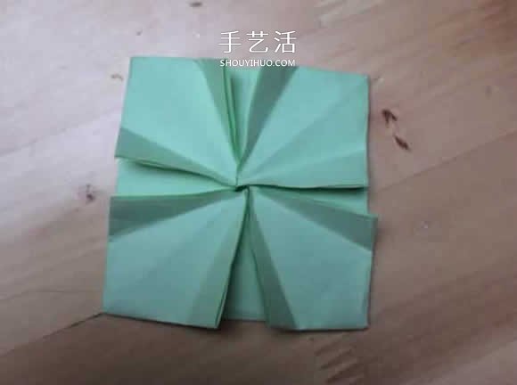 旋转纸陀螺怎么折图解 简单花型陀螺折纸教程(图14) 旋转纸陀螺怎么折图解 简单花型陀螺折纸教程(图14)