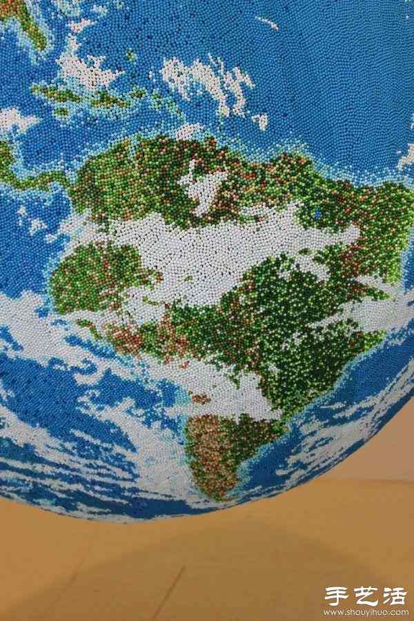 火柴棍DIY手工制作逼真地球仪(图5)