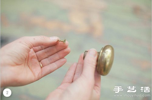 废旧木块+把手 DIY手工制作复古桌牌号码(图3)