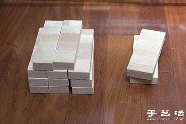多余木地板废物利用制作时尚创意书架(图2)