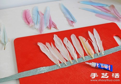 手工羽毛发饰/帽子制作图解教程(图6)