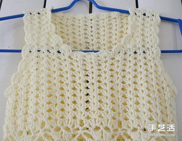 女宝宝公主裙的钩法 毛线公主裙的织法图解(图4) 女宝宝公主裙的钩法 毛线公主裙的织法图解(图4)
