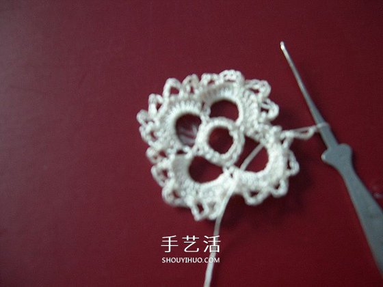 镂空披肩的钩织方法 钩针编织清凉披肩图解(图3)