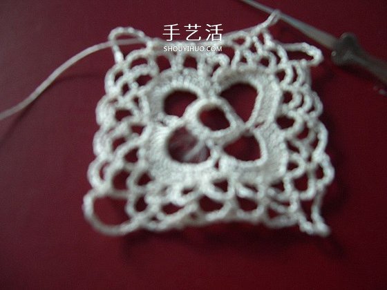 镂空披肩的钩织方法 钩针编织清凉披肩图解(图4)