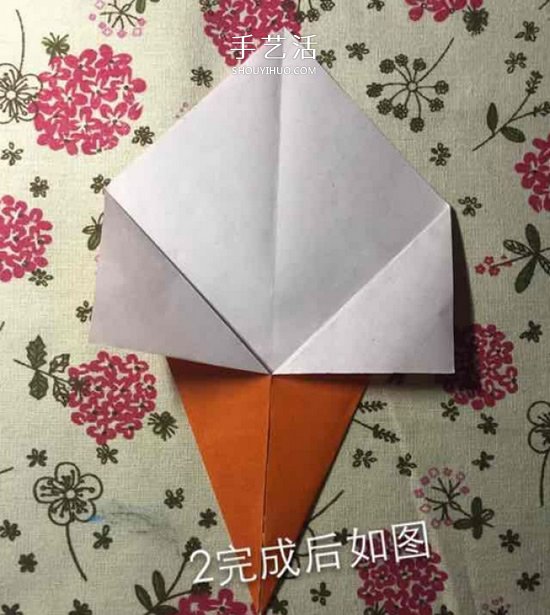 儿童手工折纸冰激凌的教程 学起来很简单！(图6)