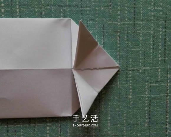 简单现代兵器折纸教程 可爱小坦克的折法图解(图8)