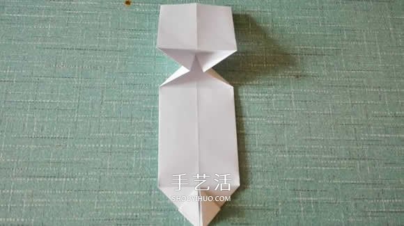 简单现代兵器折纸教程 可爱小坦克的折法图解(图13)