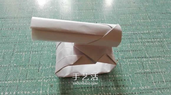 简单现代兵器折纸教程 可爱小坦克的折法图解(图19)