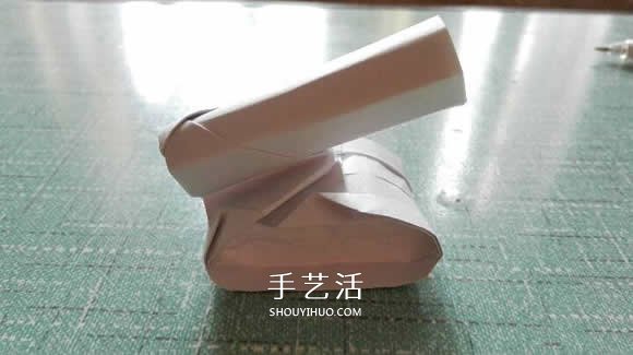 简单现代兵器折纸教程 可爱小坦克的折法图解(图21)