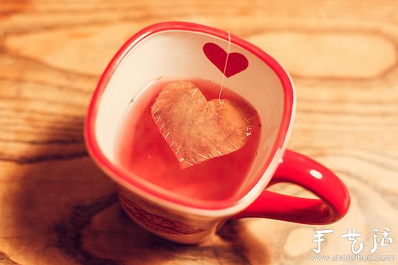 DIY“爱心”茶包 传递爱意与浪漫 - 诺云双维造物网
