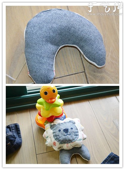旧牛仔裤手工DIY“小狮子背包”(图5) 旧牛仔裤手工DIY“小狮子背包”(图5)