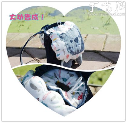 旧牛仔裤手工DIY“小狮子背包”(图7) 旧牛仔裤手工DIY“小狮子背包”(图7)