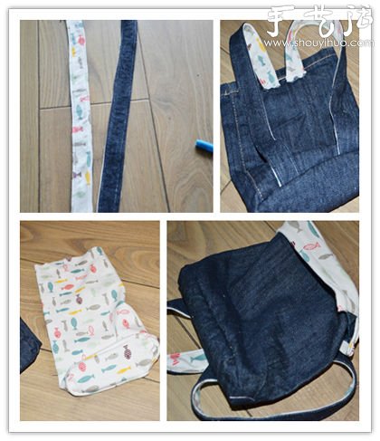 旧牛仔裤手工DIY“小狮子背包”(图6) 旧牛仔裤手工DIY“小狮子背包”(图6)