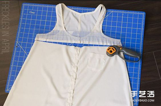 旧衣服改造连衣短裙图解教程 简约时尚又简单(图3) 旧衣服改造连衣短裙图解教程 简约时尚又简单(图3)