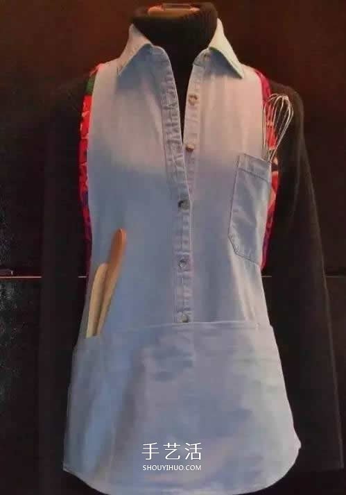 旧衣服改造围裙步骤图解 这样的小妙招别错过!(图6) 旧衣服改造围裙步骤图解 这样的小妙招别错过!(图6)