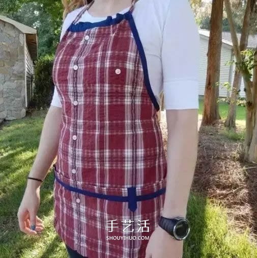 旧衣服改造围裙步骤图解 这样的小妙招别错过!(图10) 旧衣服改造围裙步骤图解 这样的小妙招别错过!(图10)