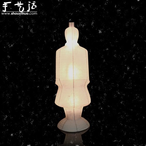 纸张制作的兵马俑和木乃伊灯饰 - 诺云双维造物网